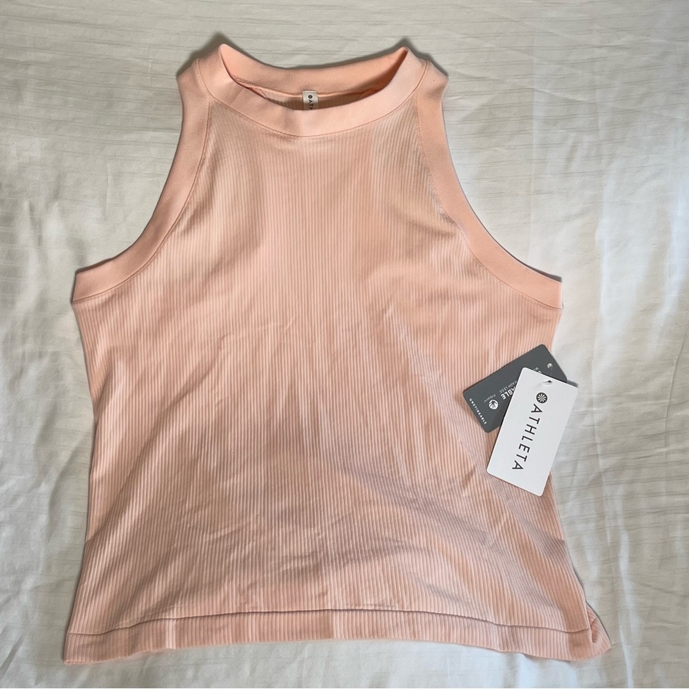9. NWT Athleta Pink Fitted Sleeveless Tank Top